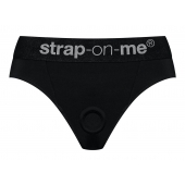 Черные трусики для насадок Heroine Lingerie Harness - size S - Strap-on-me - купить с доставкой в Ижевске