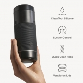 Черный мастурбатор с контролем всасывания Arcwave Pow Stroker - Arcwave - в Ижевске купить с доставкой