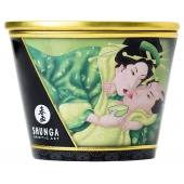Массажная свеча Exotic Green Tea с ароматом зелёного чая - 170 мл. - Shunga - купить с доставкой в Ижевске