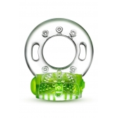 Зеленое эрекционное виброкольцо Arouser Vibrating C-Ring - Blush Novelties - в Ижевске купить с доставкой