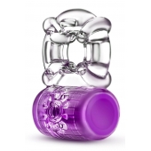 Фиолетовое эрекционное виброкольцо Pleaser Rechargeable C-Ring - Blush Novelties - в Ижевске купить с доставкой
