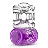 Фиолетовое эрекционное виброкольцо One Night Stand Vibrating C-Ring - Blush Novelties - в Ижевске купить с доставкой
