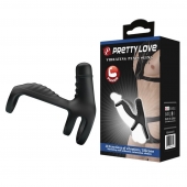 Черная вибронасадка на пенис Vibrating Penis Sling - Baile - в Ижевске купить с доставкой