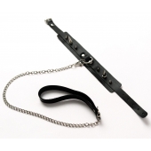 Черный ошейник с шипами и поводком - Crazy Handmade - купить с доставкой в Ижевске