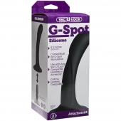 Черная изогнутая насадка Vac-U-Lock G-Spot - 16,5 см. - Doc Johnson - купить с доставкой в Ижевске