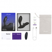 Черный анальный вибратор We-Vibe Vector+ - We-vibe - в Ижевске купить с доставкой