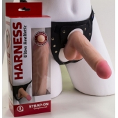 Страпон в подарочной упаковке: трусики с плугом и фаллоимитатор-насадка - 16 см. - LOVETOY (А-Полимер) - купить с доставкой в Ижевске