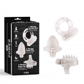 Набор из 3 прозрачных эрекционных колец с вибрацией Teasers Ring Kit - Chisa - в Ижевске купить с доставкой
