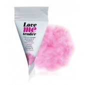 Съедобное согревающее массажное масло Love Me Tender Cotton Candy с ароматом сладкой ваты - 10 мл. - Love to Love - купить с доставкой в Ижевске