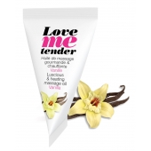 Съедобное согревающее массажное масло Love Me Tender Vanilla с ароматом ванили - 10 мл. - Love to Love - купить с доставкой в Ижевске