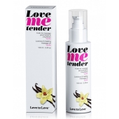 Съедобное согревающее массажное масло Love Me Tender Vanilla с ароматом ванили - 100 мл. - Love to Love - купить с доставкой в Ижевске