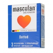 Презервативы с пупырышками Masculan Dotted - 3 шт. - Masculan - купить с доставкой в Ижевске