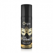 Съедобный гель Dual Vibe Pina Colada с эффектом вибрации и вкусом коктейля пина колада - 15 мл. - ORGIE - купить с доставкой в Ижевске