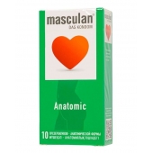 Презервативы анатомической формы Masculan Anatomic - 10 шт. - Masculan - купить с доставкой в Ижевске