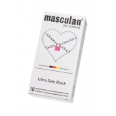Ультрапрочные презервативы Masculan Ultra Safe Black - 10 шт. - Masculan - купить с доставкой в Ижевске
