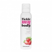 Массажная хрустящая пенка Tickle My Body Strawberry с ароматом клубники - 150 мл. - Love to Love - купить с доставкой в Ижевске