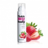Массажная хрустящая пенка Tickle My Body Strawberry с ароматом клубники - 150 мл. - Love to Love - купить с доставкой в Ижевске