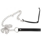 Зажим для половых губ с поводком Pussy Clamp With A Leash - Orion - купить с доставкой в Ижевске