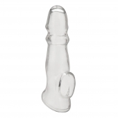 Прозрачная насадка для пениса Girthy Penis Enhancing Sleeve Extension - 17,1 см. - BlueLine - в Ижевске купить с доставкой