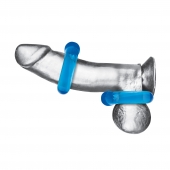 Комплект из двух колец для пениса 2-Pack Ultra-Stretch Stamina Endurance Ring - BlueLine - в Ижевске купить с доставкой