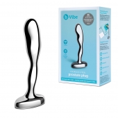 Стальной стимулятор простаты Stainless Steel Prostate Plug - 11,5 см. - b-Vibe - в Ижевске купить с доставкой