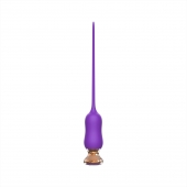 Фиолетовый тонкий стимулятор Nipple Vibrator - 23 см. - I-MOON - купить с доставкой в Ижевске