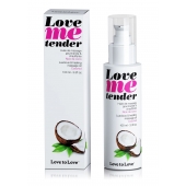 Съедобное согревающее массажное масло Love Me Tender Cocos с ароматом кокоса - 100 мл. - Love to Love - купить с доставкой в Ижевске