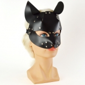 Черная кржаная маска Pussy - Sitabella - купить с доставкой в Ижевске