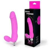 Розовый безремневой страпон Sexy Friend - 1137 - купить с доставкой в Ижевске