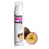 Массажная хрустящая пенка Tickle my body с ароматом маракуйи - 150 мл. - Love to Love - купить с доставкой в Ижевске