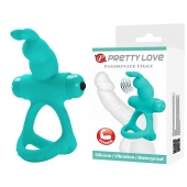Бирюзовое эрекционное виброкольцо Passionate Figgy - Baile - в Ижевске купить с доставкой