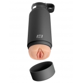 Серый мастурбатор в виде бутылки F*ck Flask - Pipedream - в Ижевске купить с доставкой
