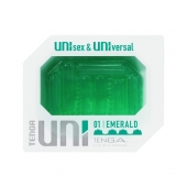 Зеленый мастурбатор-стимулятор Tenga Uni Emerald - Tenga - в Ижевске купить с доставкой