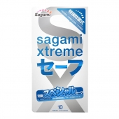Презервативы Sagami Xtreme Ultrasafe с двойным количеством смазки - 10 шт. - Sagami - купить с доставкой в Ижевске