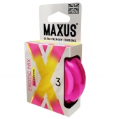 Ароматизированные презервативы Maxus Exotic Mix - 3 шт. - Maxus - купить с доставкой в Ижевске