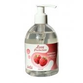 Лубрикант на водной основе Love Protection Raspberry с ароматом малины - 300 мл. - Lola Games - купить с доставкой в Ижевске