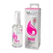 Возбуждающая силиконовая вагинальная смазка Yes Heat - 50 мл. - Sitabella - купить с доставкой в Ижевске