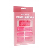 Набор из 7 розовых насадок на пенис ONE-A-DAY PENIS SLEEVES PINK - Seven Creations - в Ижевске купить с доставкой