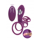 Фиолетовая эрекционная вибронасадка Halo Halo C-Ring Sleeve - Toy Joy - в Ижевске купить с доставкой