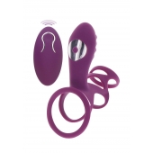 Фиолетовая эрекционная вибронасадка Halo Halo C-Ring Sleeve - Toy Joy - в Ижевске купить с доставкой