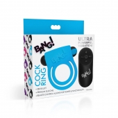 Голубое эрекционное виброкольцо 28X Remote Control Vibrating Cock Ring   Bullet - XR Brands - в Ижевске купить с доставкой