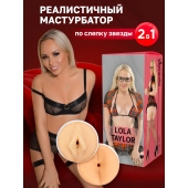 Двусторонний мастурбатор Lola Taylor - 22 см. - ФлешНаш - в Ижевске купить с доставкой