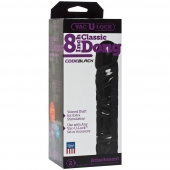 Насадка-фаллоимитатор Vac-U-Lock CodeBlack 8 Inch Classic Dong - 19,3 см. - Doc Johnson - купить с доставкой в Ижевске