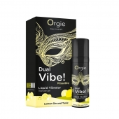 Съедобный жидкий вибратор Dual Vibe! со вкусом лимонного джина с тоником - 15 мл. - ORGIE - купить с доставкой в Ижевске