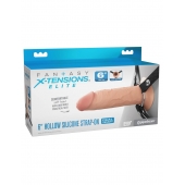 Полый страпон на ремнях 6’’ Hollow Silicone Strap-on - Pipedream - купить с доставкой в Ижевске