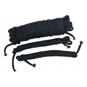 Чёрные хлопковые верёвки для бондажа - Orion - купить с доставкой в Ижевске
