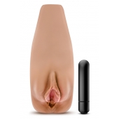 Маструбатор-вагина с вибрацией Soft   Wet Renata Realistic Tan Masturbator - Blush Novelties - в Ижевске купить с доставкой