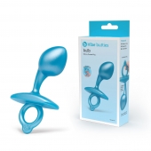 Голубая анальная пробка для массажа простаты Bulb Silicone Prostate Plug - 10,7 см. - b-Vibe - в Ижевске купить с доставкой