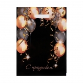 Пакет с вырубной ручкой и принтом в виде шариков (30х40 см) - Сима-Ленд - купить с доставкой в Ижевске