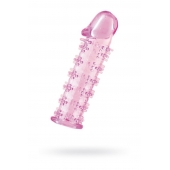 Розовая насадка на пенис с шипами - 12,5 см. - A-toys - в Ижевске купить с доставкой